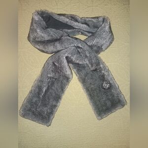 Style & Co. Gray Faux Fur Scarf